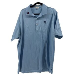 Scotty Cameron x Peter Millar Golf Polo Shirt Mens 2XL XXL Blue Circle T Rat